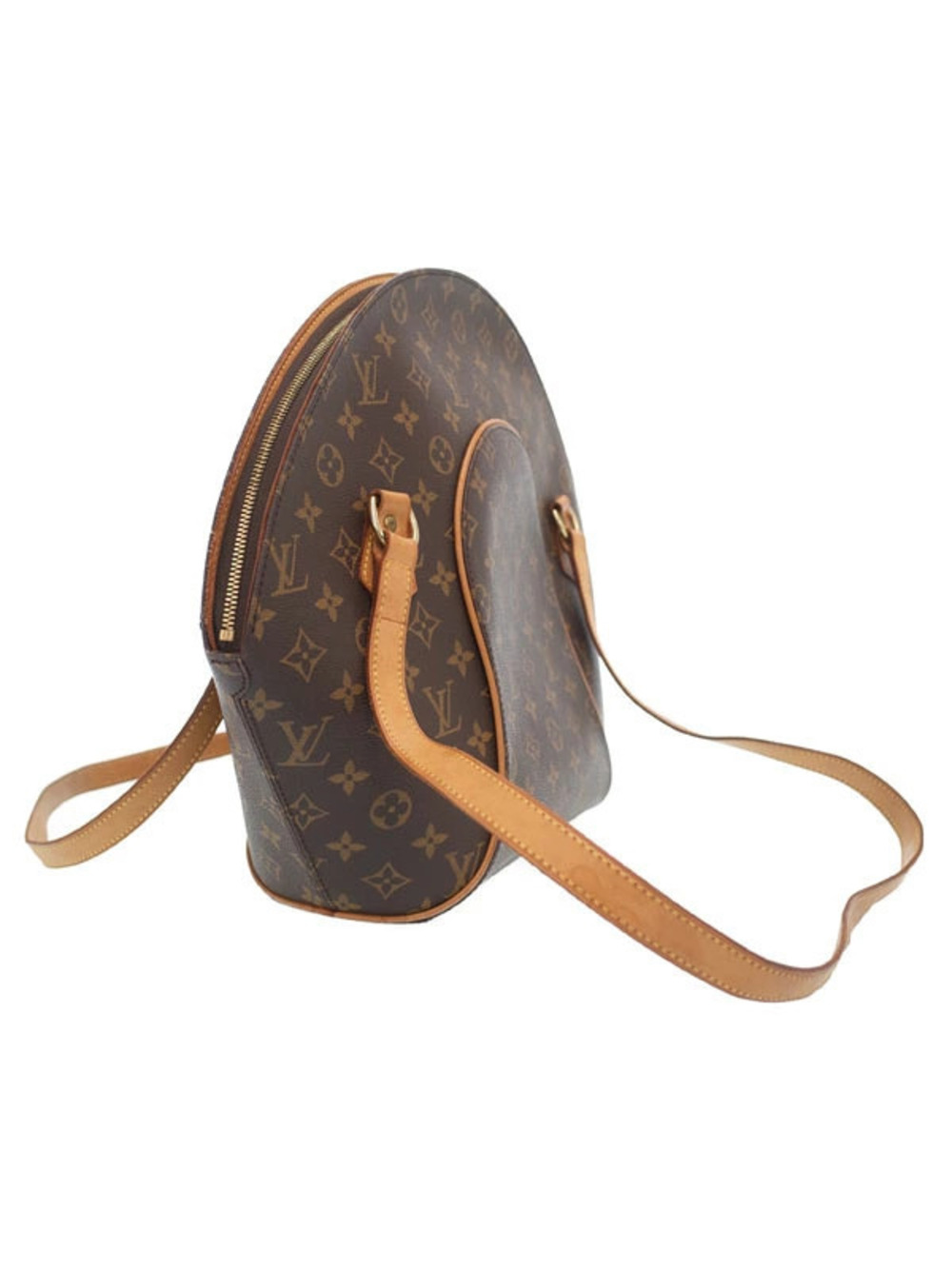 Louis Vuitton Bag Monogram Shoulder Ellipse Shopping Brown